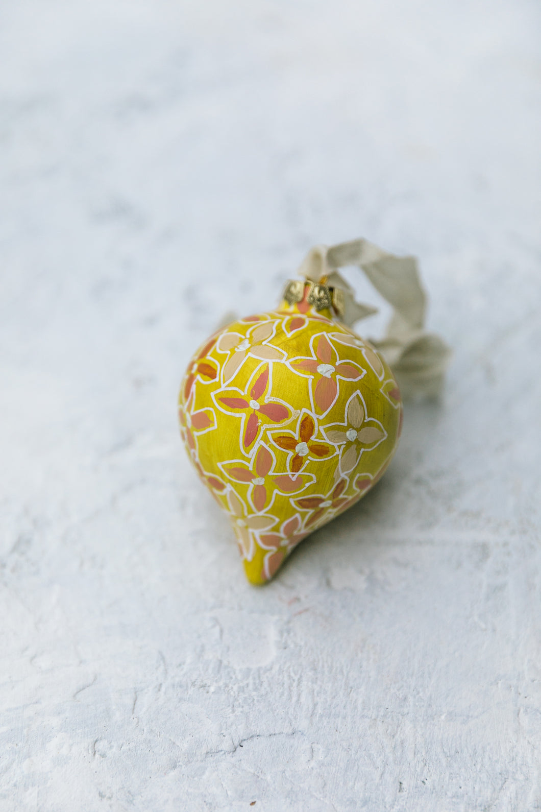 Ornament - Mustard Floral